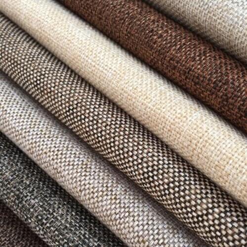 Solid Color Retro Thick Coarse Cotton Linen Fabric Dustproof Old Coarse Tablecloth Cover Cloth Towel Background Sofa Fabric