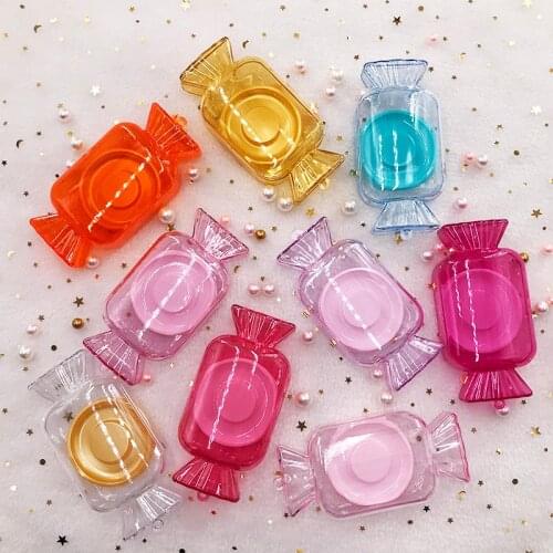 Wholesale false eyelashes box cute transparent candy hard shell design packaging for 8mm-27mm Long Eyelashes