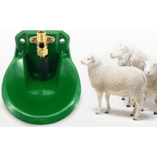ABS Durable Plastic Goat Sheep Drinking Bowl 0.6L With Brass Drinking Valve