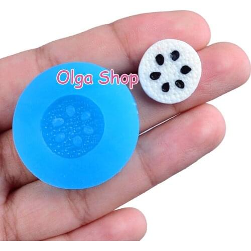 SYL066 15.6mm Lotus Root Slice Silicone Mold Fondant Cake Decoration Candy Resin Clay Earrings Necklace Craft Soap Candle