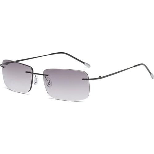 Fashion Anti-blue Light Sunglasses Reading Glasses for Men Women Frameless Presbyopic Glasses +1.0+1.5+2.0+2.5+3.0+3.5+4.0