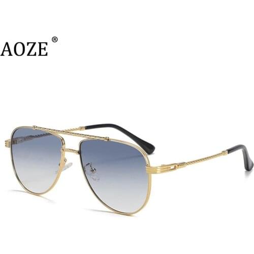 2021 Luxury brand design Fashion Classic Style Gradient lens Sunglasses Men Vintage Brand Design Lunettes De Soleil homme