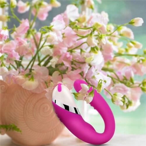 Clitoris Stimulation with Lubriant Cute U-Shape Vibrator use 100% Waterproof Silicone USB Rechargeable Sexy Toys for Women