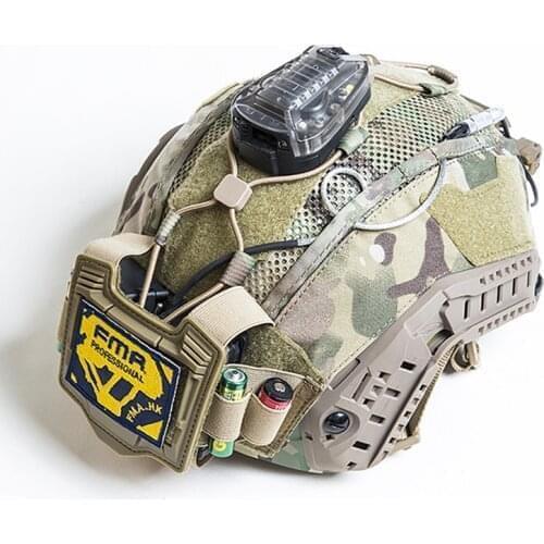 FMA Tactical Maritime Helmet Cover Multifunctional Battery Holder Balanced Pouch Bag BK/DE/MC