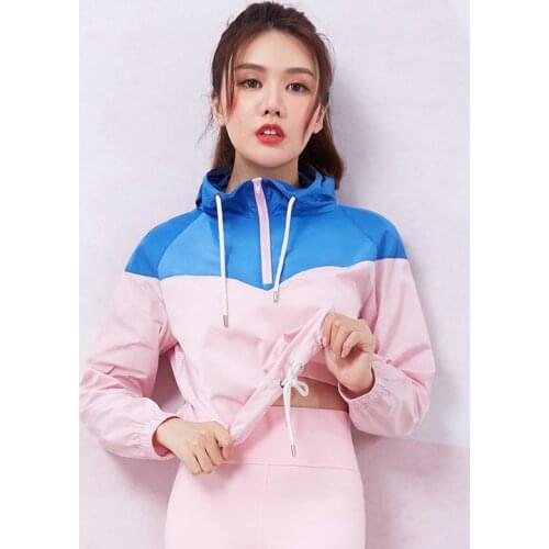 Outdoor Sports Hoodies Womens Running Shirts Half Zipper Cycling Tennis Training Long Sleeve Tops Sun Protection