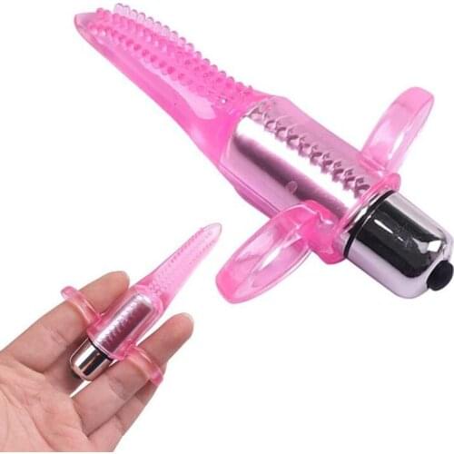 Finger Vibrator Clitoris Stimulator with Thorny Nipple G Spot Massager Sex Products for Women Oral Licking Sexo adult toy