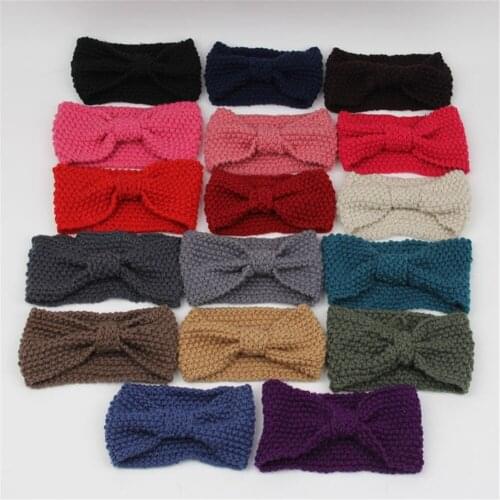 Knit Headband, Cute Turban Headbands, Ear Warmer Winter Adult Hairband 10pcs/lot
