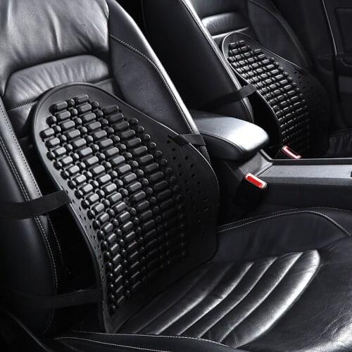 2021The New Universal Car Back Support Chair Massage Lumbar Support Waist Cushion Mesh Ventilate Cushion Pad For Car Office Home