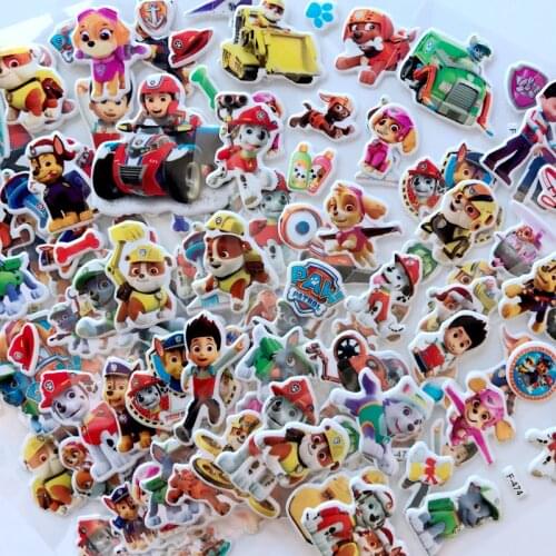 10 pcs / set of paw patrol dog sticker toy Patrulla Canina movable doll toy children children toy birthday gift