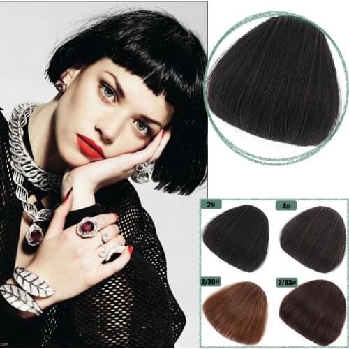 6inch 16 Color Clip In Hair Bangs Hairpiece Accessories Synthetic Fake Bangs Hair Piece Clip In Hair Extensions