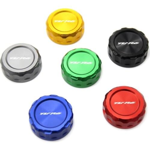 Aluminum bike cnc rear Brake Fluid Reservoir Cover Cap FOR Yamaha YZF-R6 YZFR6 2010 2011 2012 2013 2014 2015 2016