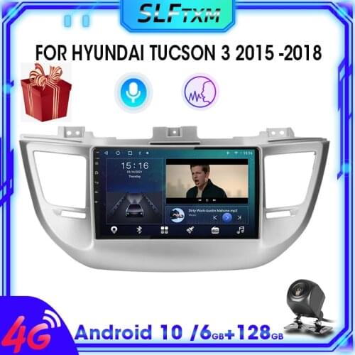 2 din Android 10 Car Radio Multimedia GPS Navigation Video Player For Hyundai Tucson 3 2015 -2018 2din Stereo Split Screen RDS