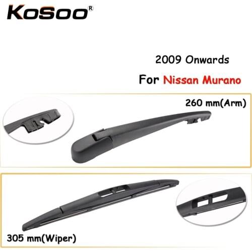 KOSOO Auto Rear Car Wiper Blade For Nissan Murano,305mm 2009 Onwards Rear Window Windshield Wiper Blades Arm,Car Accessories