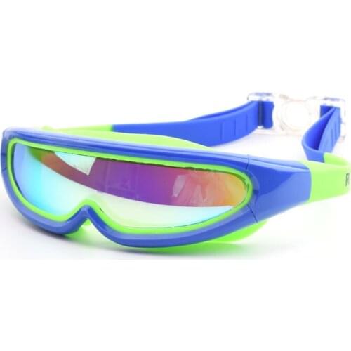 Childrens Electroplating Big Frame Swimming Goggles HD Diving Goggles Waterproof and Anti-fog Swimming Goggles