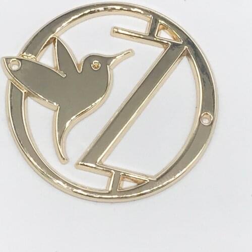 Custom Clothing Brand Logo Metal Tags For Customized Clothes Craft Metal Labels Customize Fashion Famous Brand Logo Metal Marker