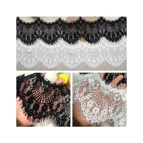 European American Quality Must-have Eyelash Lace Accessories Wide 10CM Handmade Diy Dress Curtain Fabric