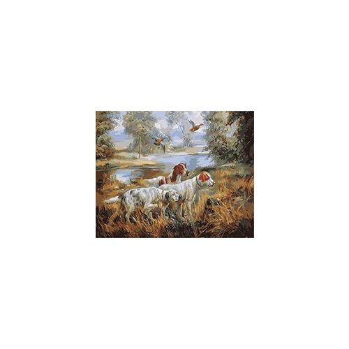 MaHuaf-W108 Russian Hunt painting by numbers on canvas DIY oil paintings for living room wall