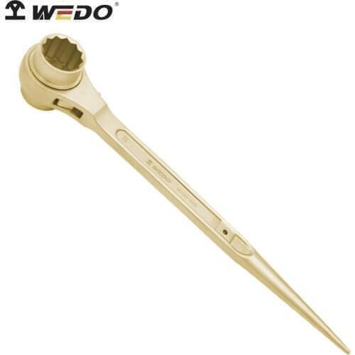 Non-sparking ratchet wrench,spanner, explosion-proof, BAM certified, 14*17mm