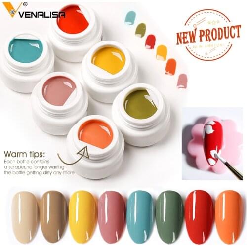VENALISA Color Mud Gel 2021 Newest Pure Color Paint Gel DIY Nail Art Design Quality Nail Gel Polish Manicure Varnishes UV Gel