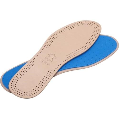 High quality Leather Insole for Silicone Insoles for men and women Shock absorption non-slip breathable casual insole