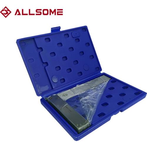 ALLSOME Machinist Square 90 Degree Right Angle Engineer Set Precision Ground Steel Hardened Angle Ruler HT2059-2064