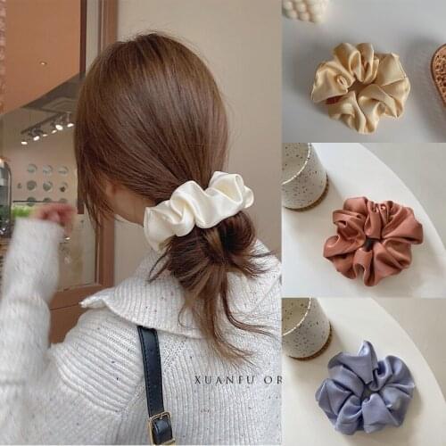 MueRaa Korean Chiffon Fashion Elastic Hairband Hair Ties Scrunchies For Women Girls Headwear Hair Accessories Hair Gum Headband