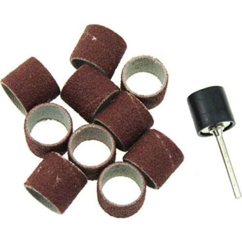 50 pcs Sandpaper Circle Grinding Wheel 2.35MM Shank Dremel Accessories With Connecting Rod For Electric Grinding Polishing