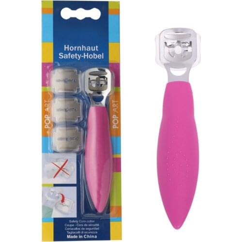 Portable Pedicure Callus Shaver Foot Hard Tough Skin Corn Remover Cutter Razor 10 Blade Feet Care Tool Set