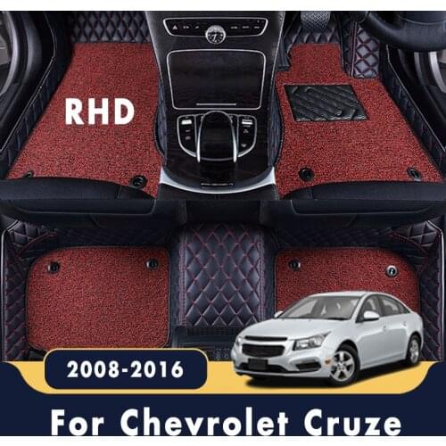 RHD Double Layer Wire Loop Carpets For Chevrolet Cruze 2016 2015 2014 2013 2012 2011 2010 2009 2008 Car Floor Mats Accessories