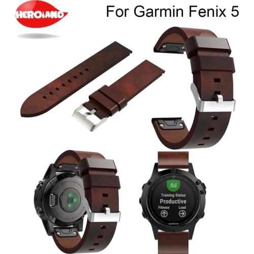 Sport watch bracelet watchbands leather strap band accessories wristband For Garmin Fenix 5 plus Forerunner 935 watchband 22mm