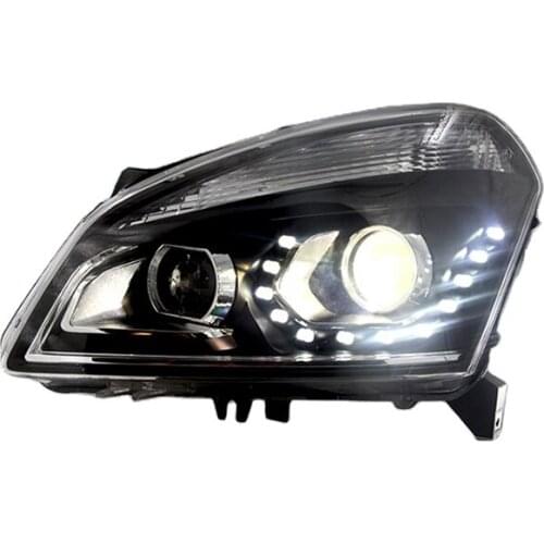Goodmolds LED daytime running light Headlights 2010-2015 equential Indicator Front Lamps headlight for nissan qashqal