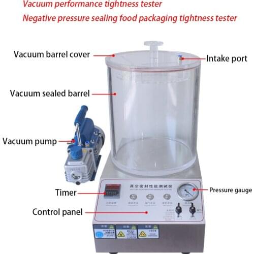 Vacuum Sealing Performance Tester Negative Pressure Detection for Air tightness leakage of Medicine and Food packaging bags