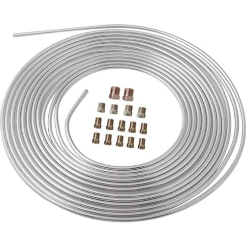 Brake Line Tubing Replacement Brake Fuel Tubing w/ Fitting Replacement Anti Rust