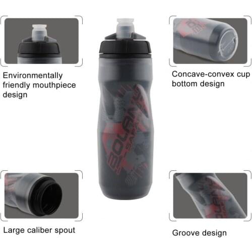 600ml Cycling Water Bottle Good Sealing BPA-free Accessory Gym Camping Hiking Travel Water Bottle for Outdoor