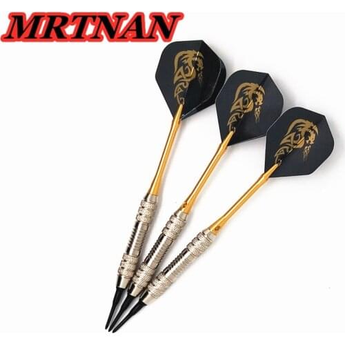 High quality nylon soft dart 3 pieces/set professional 19g electronic dart with aluminum alloy dart rod PET flying