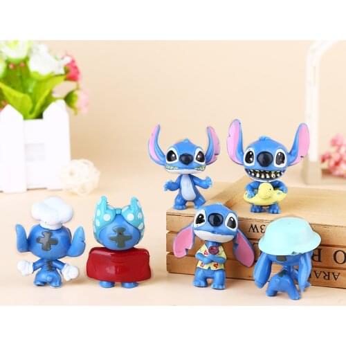 1 Set Cartoon Stitch Trinket Resin 3D keychain Lovely Key ring Car Keyholder Women Men key chain llaveros