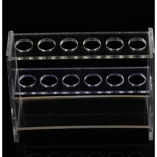 1 Set of Durable Test Tube Rack Holder Detachable Pipe Stand School Laboratory Supplies (10ml Transparent)