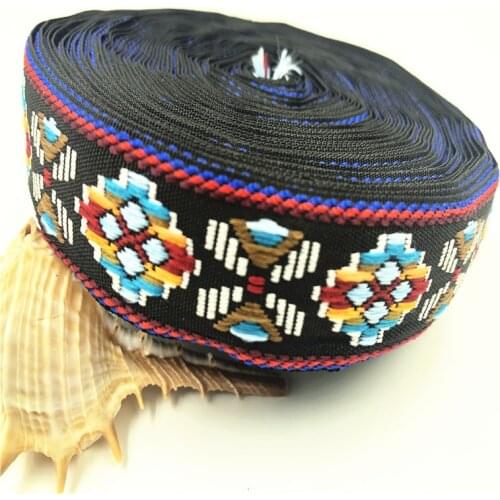 10Yards 25mm 1" Wave Multicolor Geometric Ribbon DIY Gift Wrapping Home Party Decoration Jacquard Clothing Belt Straps Accessory