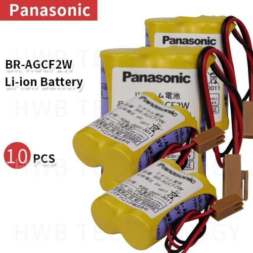 10PCS/lot pushout 100% Original New Battery For Panasonic BR-AGCF2W With Plug 6V PLC FANUC Lithium battery