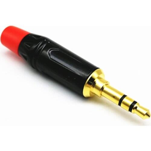 10pcs/lot Golden Plated 3.5mm Stereo Plug Audio Cable Connector Soldering Plug