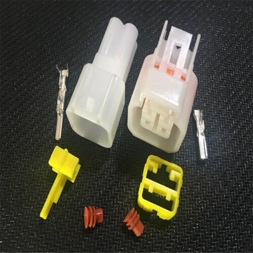 100 sets 4 Pin way 2.3 mm series Furukawa Auto Female Male Waterproof Electrical Wire Connector Plug FW-C-4M-B FW-C-4