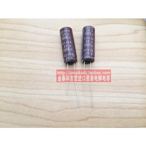 2020 hot sale 30PCS/50PCS NIPPON electrolytic capacitor 35V1000UF 10X28 KYB long life capacitor brown 105 degrees free shipping