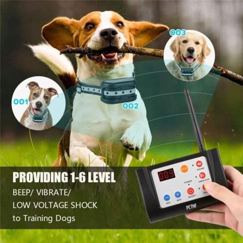 2021 Wireless Dog Fence Waterproof Pet Electronic Fence With Sound & Shock Function 2 In 1 Electric Dog Fence Training Collar