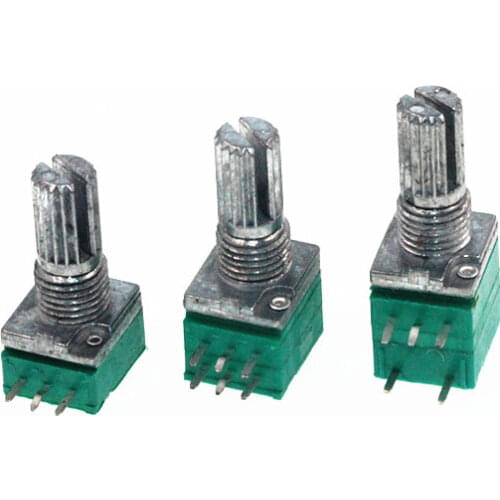 Free shipping 100PCS B50K Audio Amplifier Sealed Potentiometer 15mm Shaft 5pins with switch RV097NS