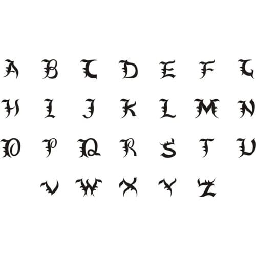 26 Cursive English letter D name Sign Personality pendant chain necklace alphabet Initial friend family gift necklace jewelry