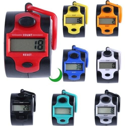 5PCS Digital Counter Muslim 5-digit Counters 0-99999 Hand Tally Counters Tester Meter AG13 Cell Battery