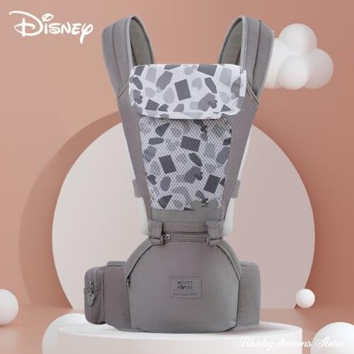 Disney 0-48M Ergonomic Baby Carrier Portable Baby Sling Wrap Cotton Infant Newborn Baby Carrying Baby Wrap Sling for Baby Travel