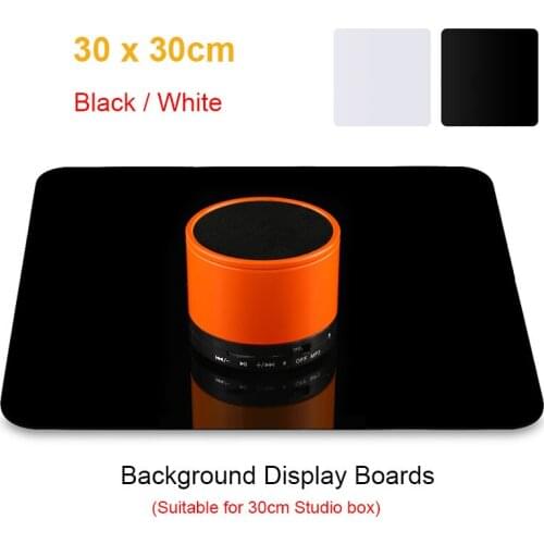PULUZ 30x30cm Photographic Reflection Board Acrylic White Black Background Display Board Studio Accessory for Product Shooting