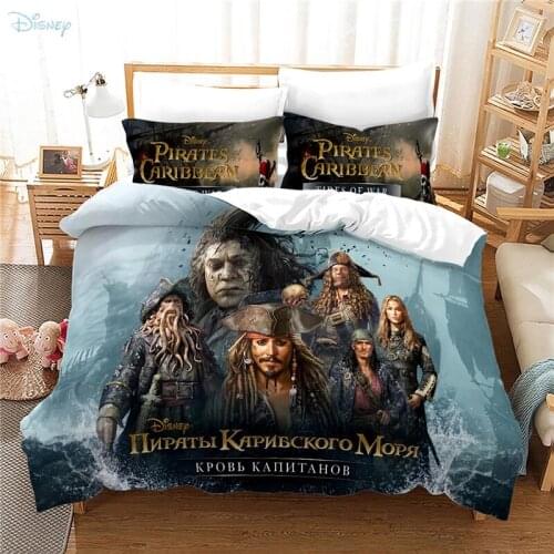 3d Pirates of The Caribbean Pattern Duvet Cover Sets Pillowcase Bedding Sets Single Double Twin Full Queen King Size Bedclothes