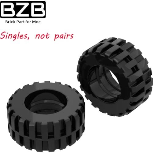 BZB MOC 92402 30.4X14mm Tire High-tech Building Block Model Kids DIY Brick Parts Educational Toys Best Gifts